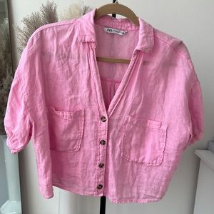 Zara linen top